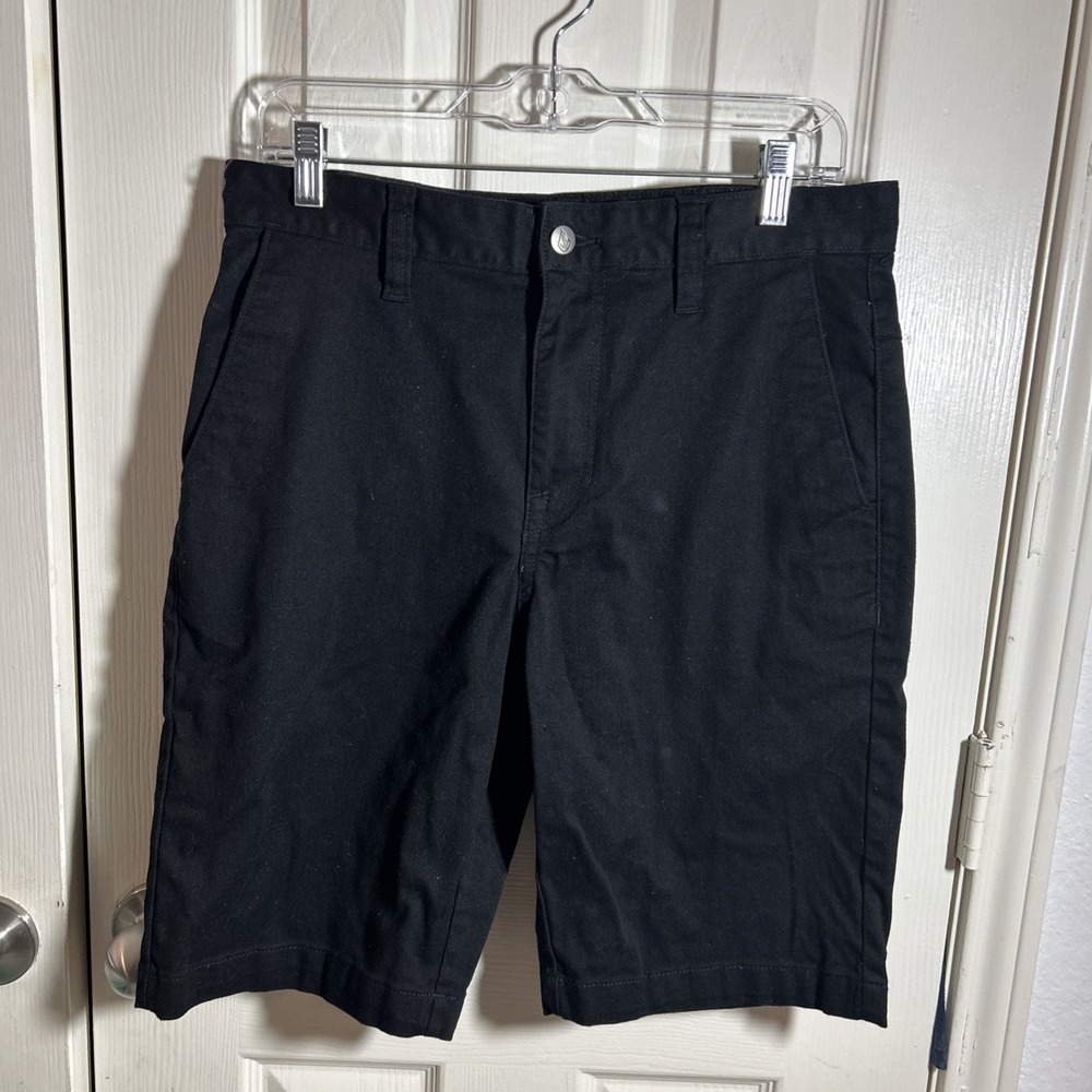Volcom True to This Shorts Black Mens 31 Chino Style Casual